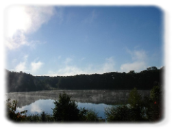 Sonnenaufgang über dem Polsensee