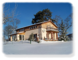 Winterbild vom Ferienhaus